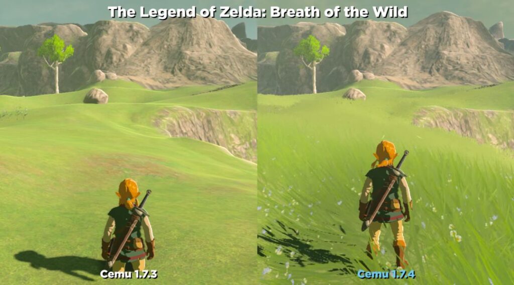 Mira cómo el emulador Cemu mejora Zelda: Breath of the Wild
